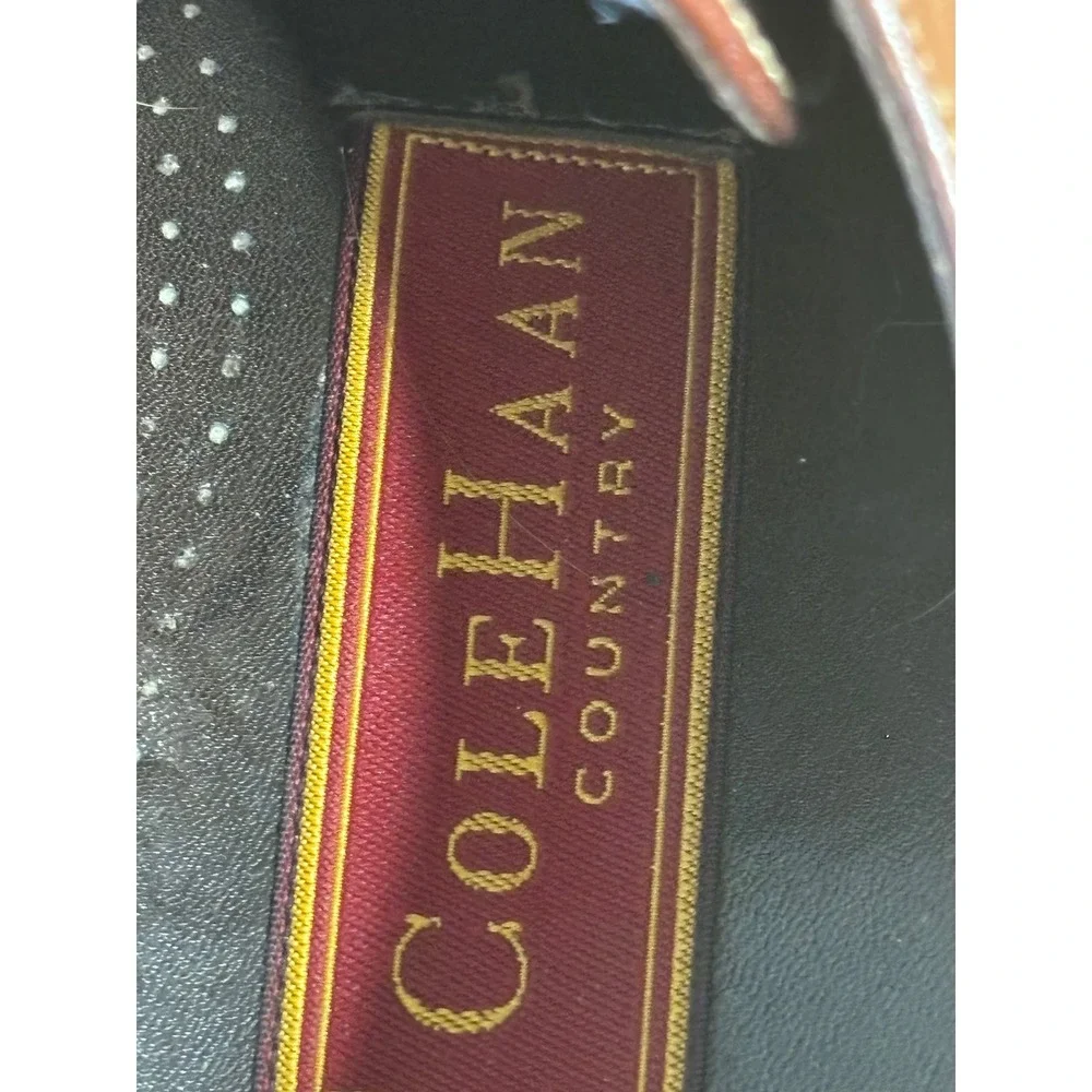 Cole Haan Country Mens Brown Leather‎ Derby Shoes Oxfords Contrast Stitch 9.5 D